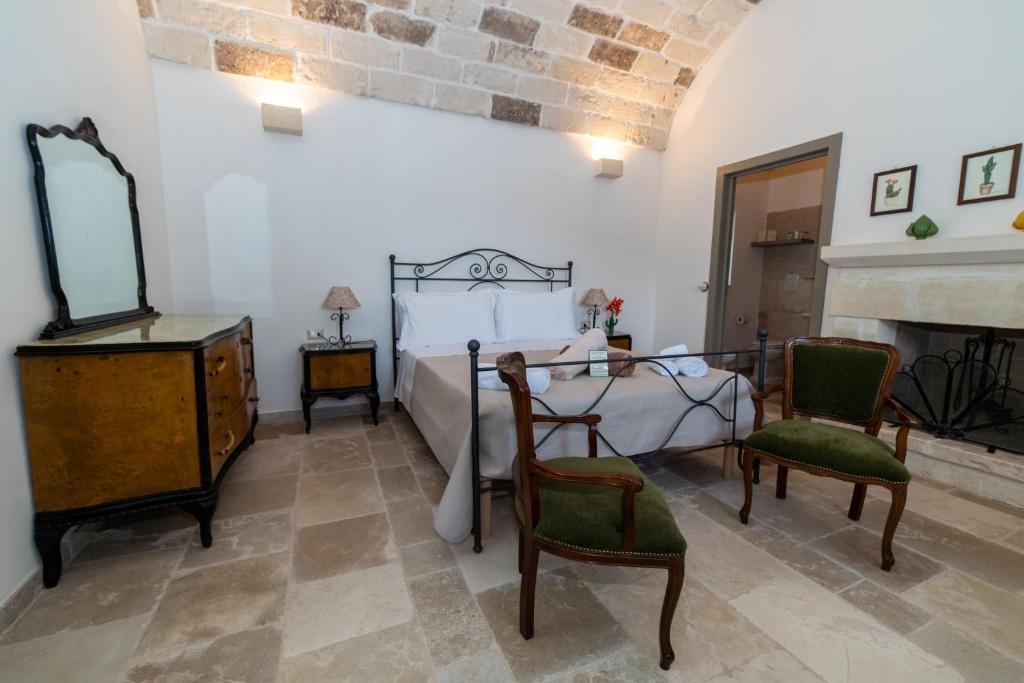Posezení v ubytování Masseria Lamiola Piccola