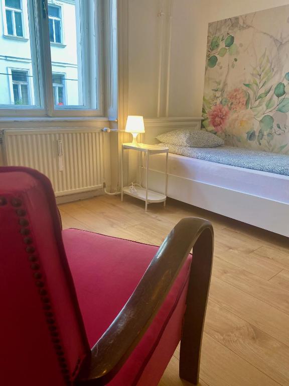 Postel nebo postele na pokoji v ubytování Pension Wienderland