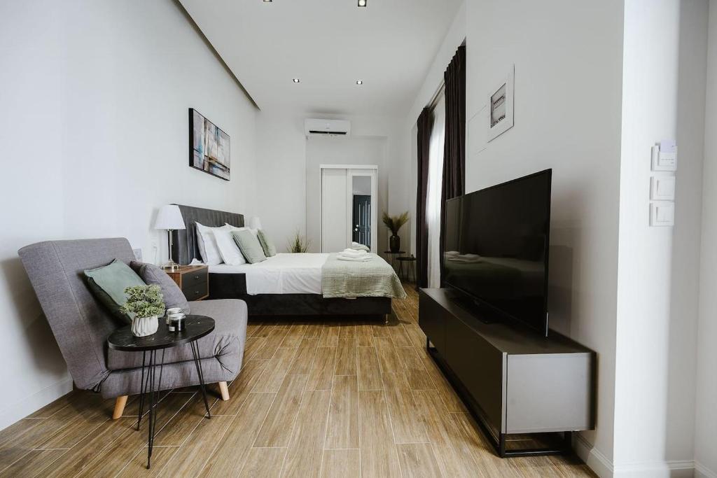 Postel nebo postele na pokoji v ubytování M & N Guesthouse