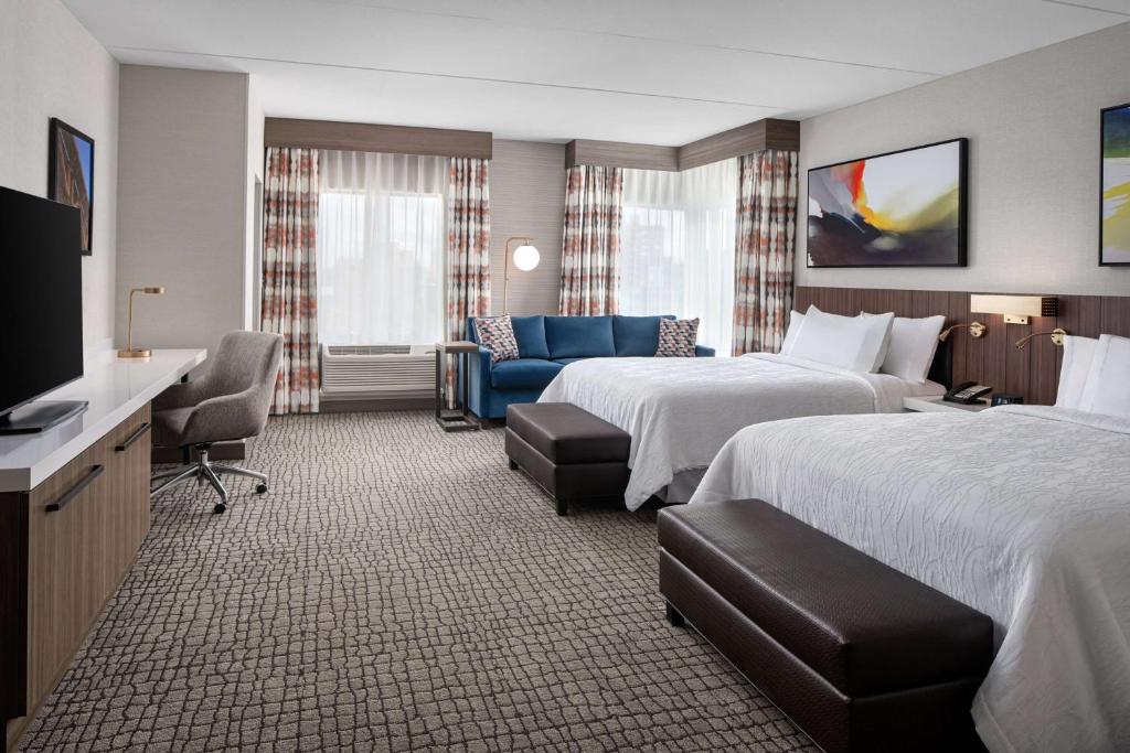 Hilton Garden Inn Camden Waterfront Philadelphia - Sala De Reina Con Dos Camas Queen Y Río