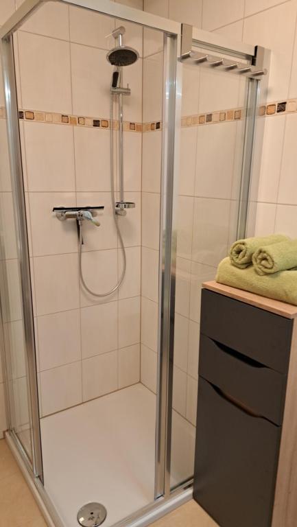 Koupelna v ubytování Haus Bergblick