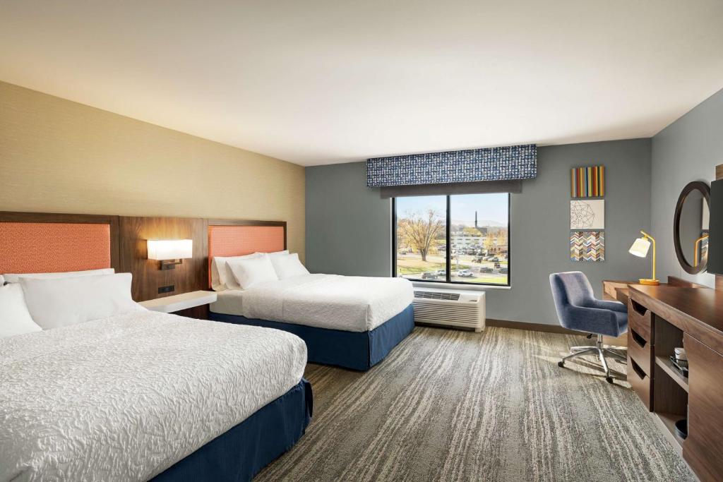 Hampton Inn & Suites Olean, Ny - Queen Room Met Twee Queensize Bedden - Mobiliteit En Gehoortoegang/niet -roken