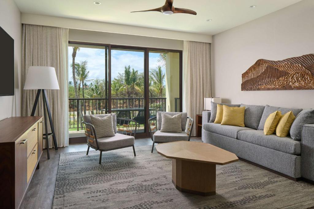 Posezení v ubytování Hilton Grand Vacations Club Maui Bay Villas