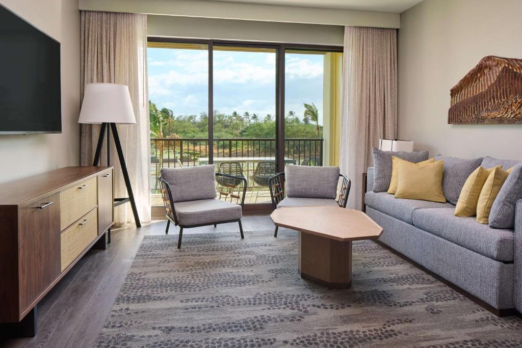 Posezení v ubytování Hilton Grand Vacations Club Maui Bay Villas