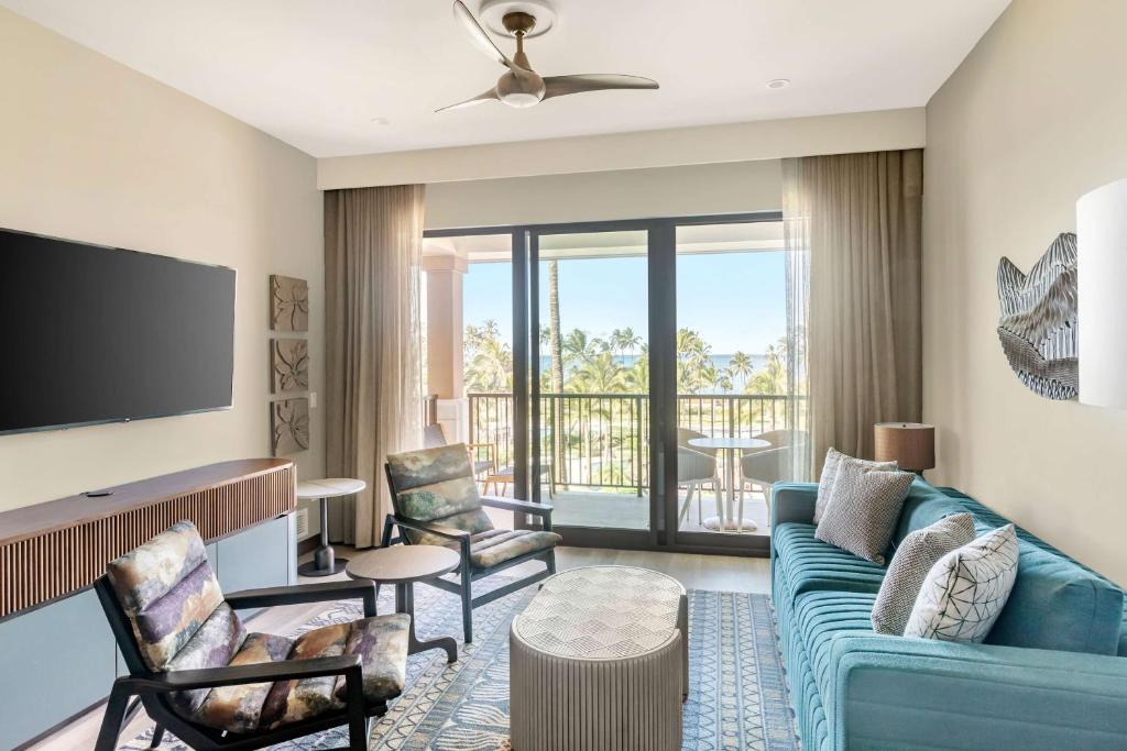 Posezení v ubytování Hilton Grand Vacations Club Maui Bay Villas