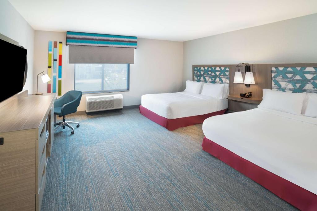 Hampton Inn Greer Greenville, Scにあるベッド
