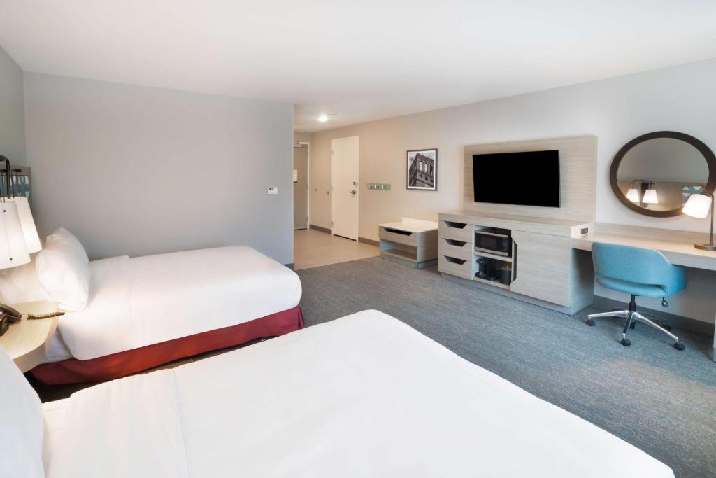 Hampton Inn Greer Greenville, Scにあるベッド