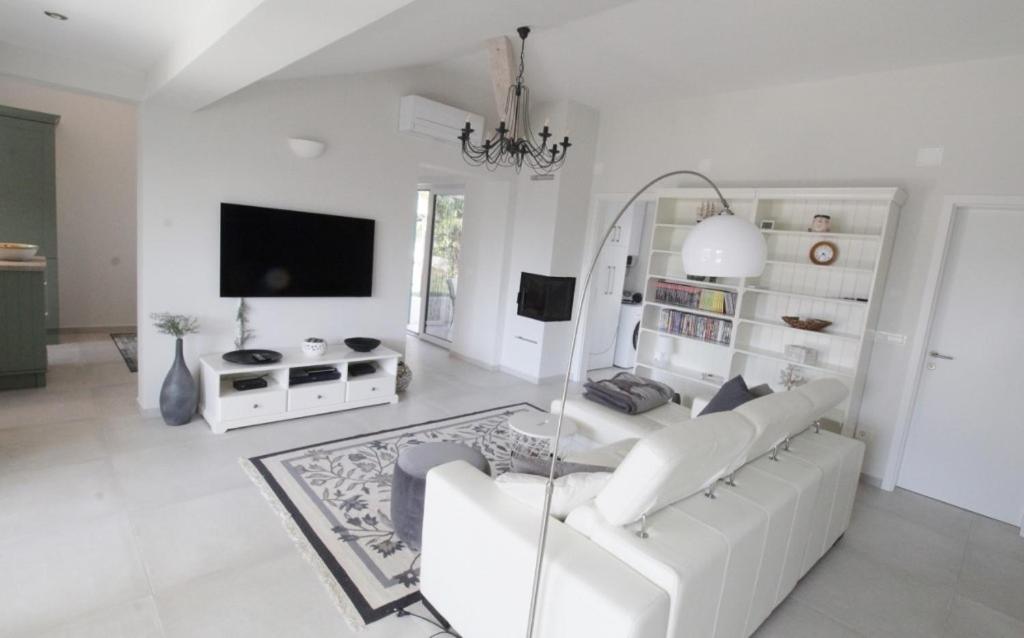 TV a/nebo společenská místnost v ubytování Holiday house Andreja