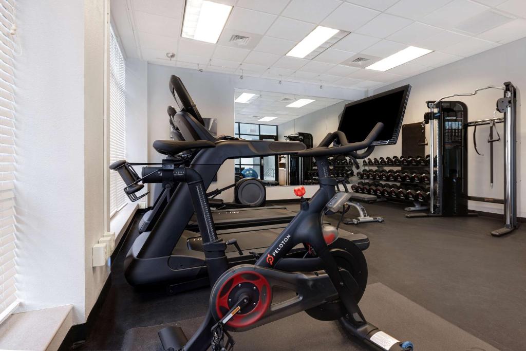 Fitness centrum a/nebo fitness zařízení v ubytování DoubleTree by Hilton Davenport