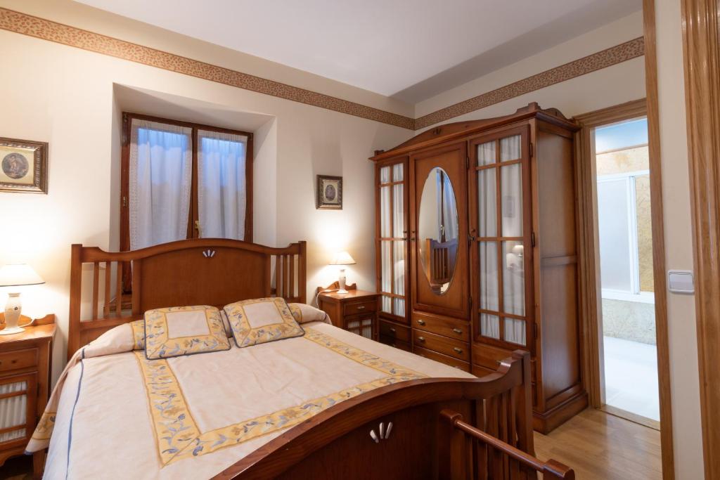 Postel nebo postele na pokoji v ubytování Villa Ganbara, 5 minutos de Pamplona