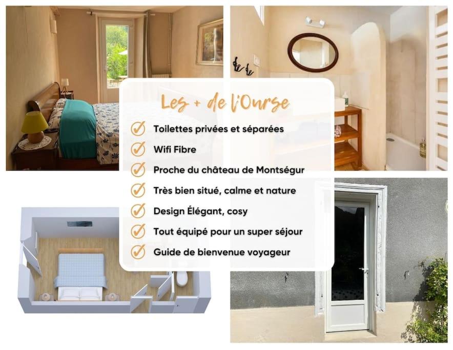 Fotografia z galérie ubytovania Chambre double cosy - Gîte de la Louve v destinácii Fougax-et-Barrineuf