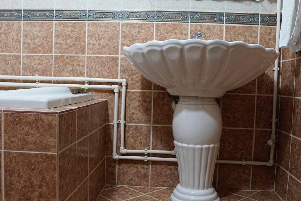 Koupelna v ubytování Hotel PERLA LDM Leskovac