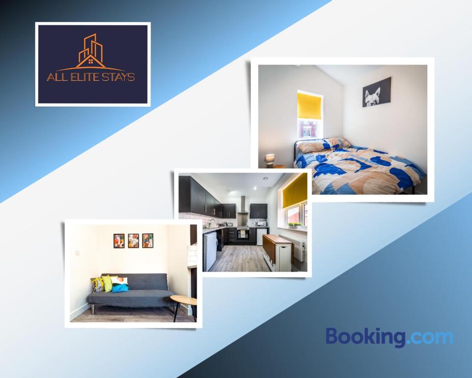 Postel nebo postele na pokoji v ubytování Swan House Stunning 1 bed Apartment By ALL ELITE STAYS - near Liverpool city centre - Sleeps 4 - Free Parking