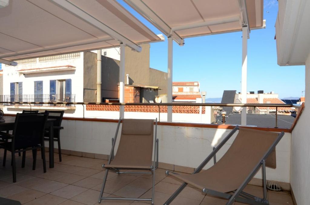 Balkón alebo terasa v ubytovaní Gracia - apartamentos