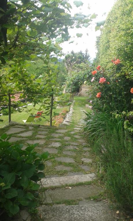 Vonkajšia záhrada v ubytovaní Albergo Ristorante Monterosa