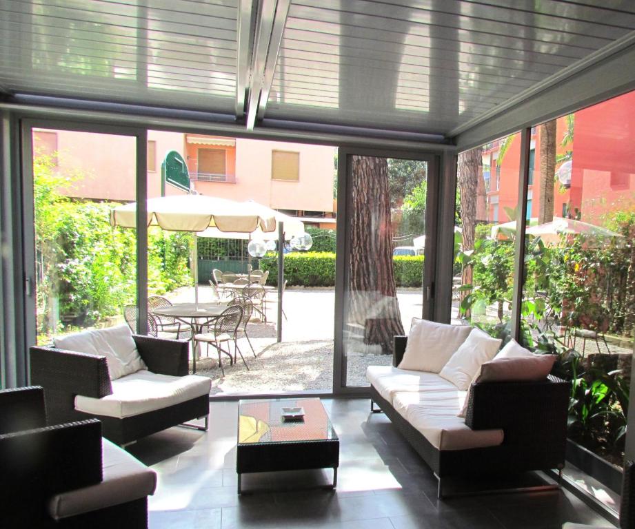 Posezení v ubytování Hotel Palme