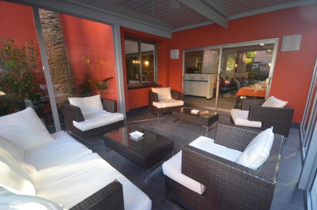 Posezení v ubytování Hotel Palme