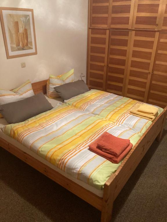Postel nebo postele na pokoji v ubytování Waldblick
