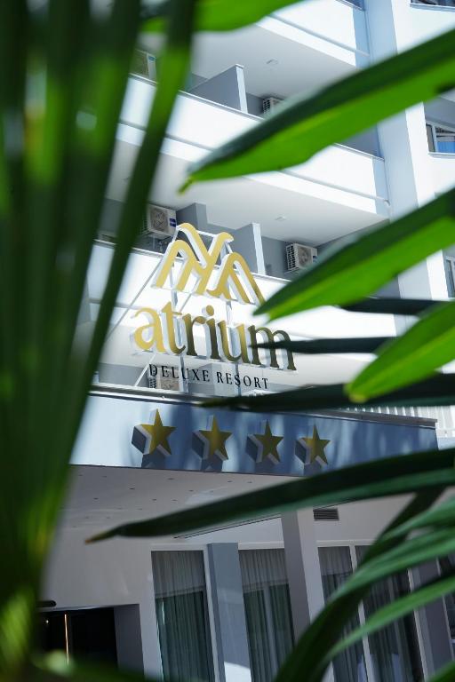 Certifikát, hodnocení, plakát nebo jiný dokument vystavený v ubytování Atrium Deluxe Resort