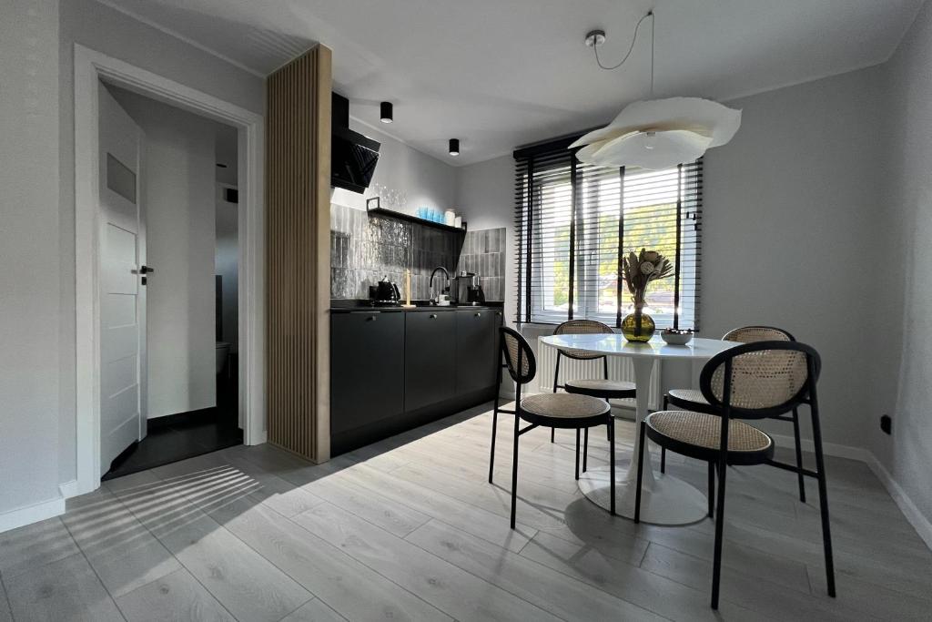 Kuchyň nebo kuchyňský kout v ubytování VISLA Apartments 2