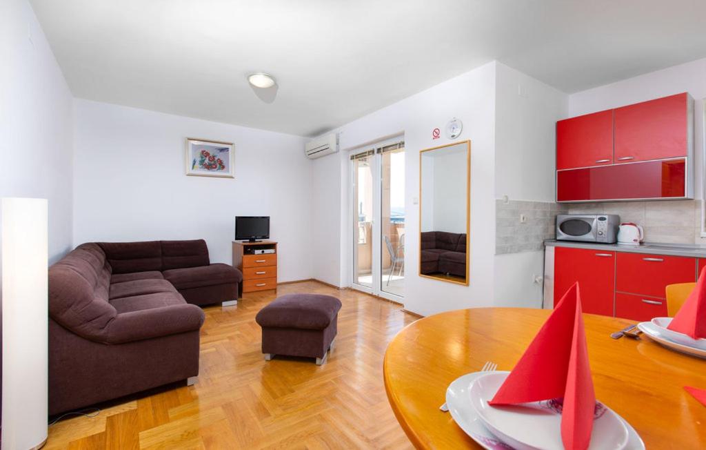 Kuchyň nebo kuchyňský kout v ubytování Apartments Dunja Malinska