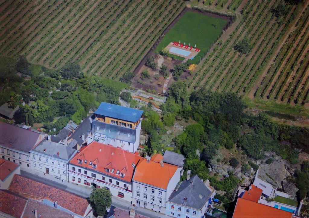 Pohľad z vtáčej perspektívy na ubytovanie Zum goldenen Engel - Fam. Ehrenreich