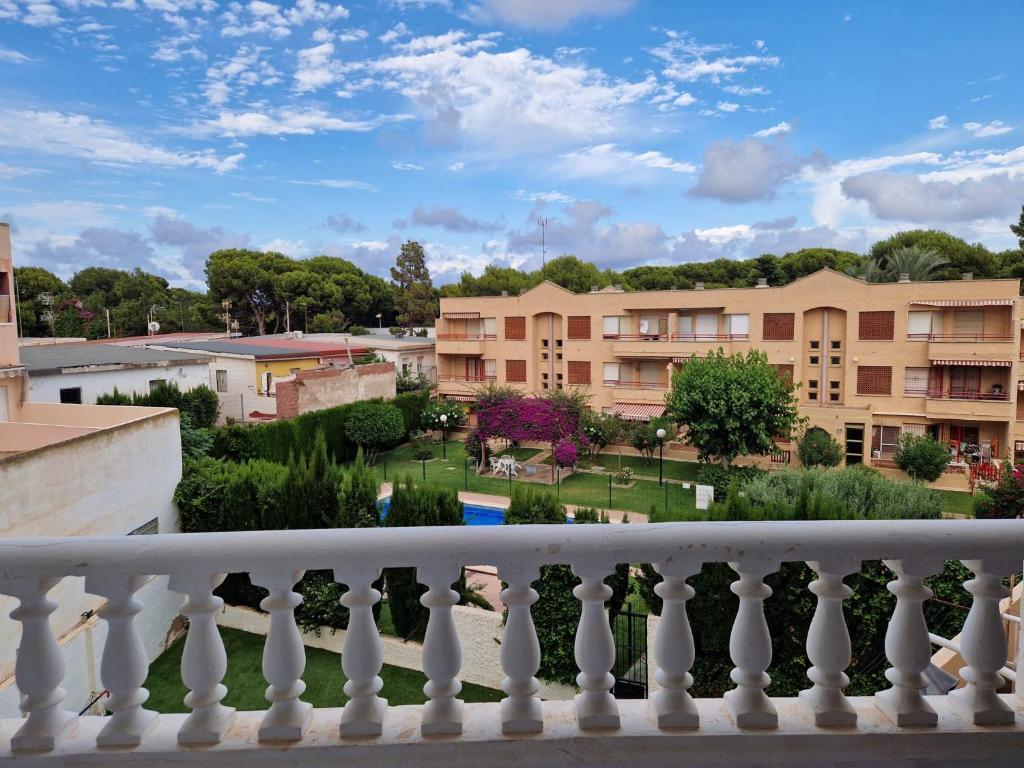 a view from the balcony of a apartment at Casa Bonita in San Pedro del Pinatar