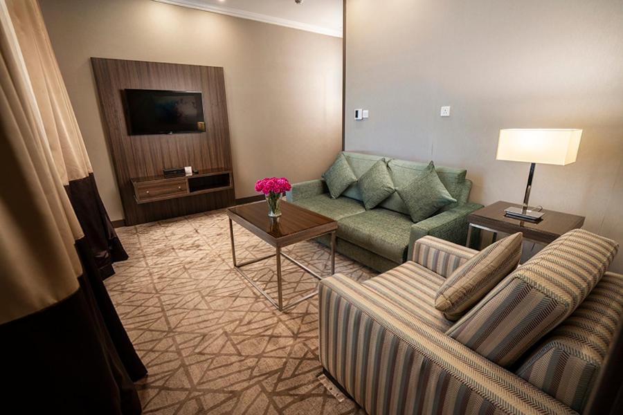 Posezení v ubytování Aquila ALdiafah Hotel