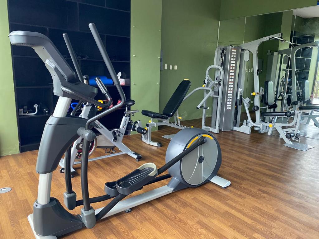 Fitness centrum a/nebo fitness zařízení v ubytování Crosswinds Nature View Suite