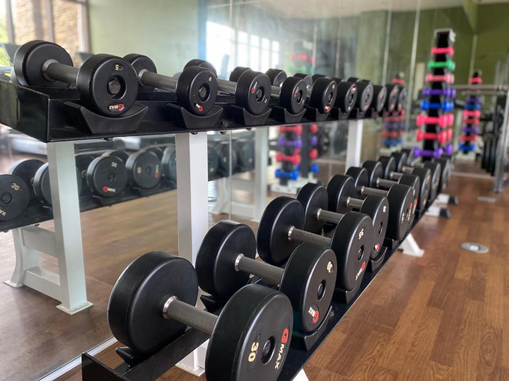 Fitness centrum a/nebo fitness zařízení v ubytování Crosswinds Nature View Suite
