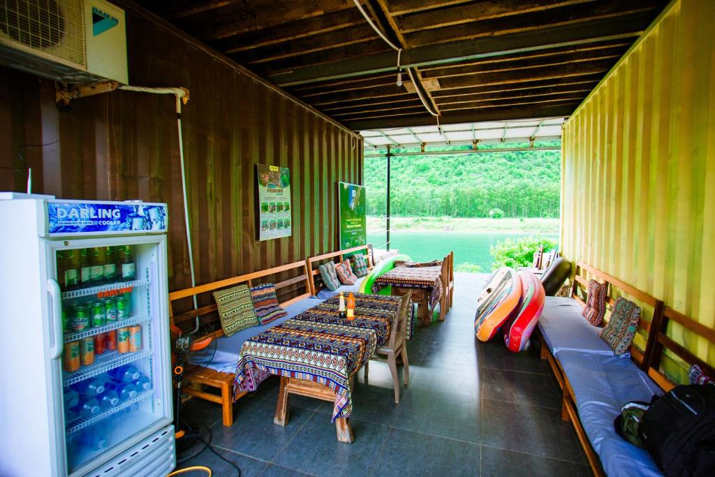 Balkón nebo terasa v ubytování Phong Nha A Little Leaf Homestay