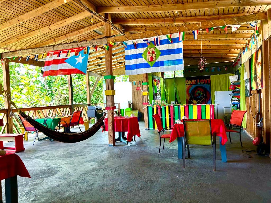 Restaurace v ubytování Vieques Good Vibe Guest House