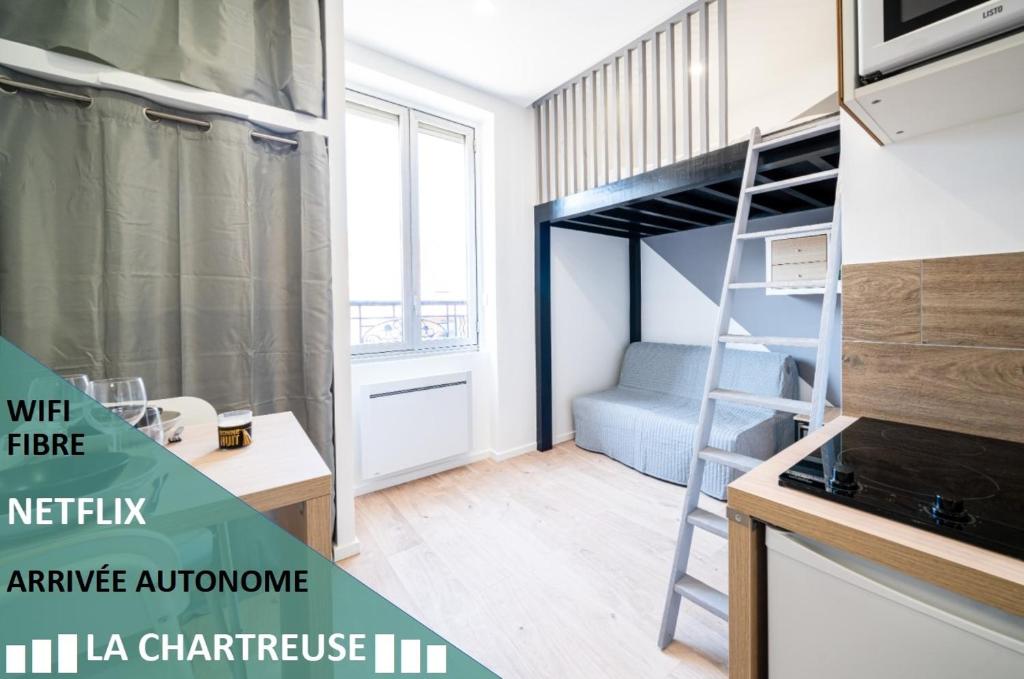 Двох'ярусне ліжко або двоярусні ліжка в номері La Chartreuse - Wifi / Tram A