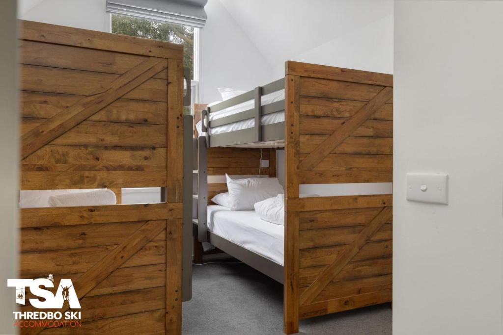Postel nebo postele na pokoji v ubytování Chalet 26