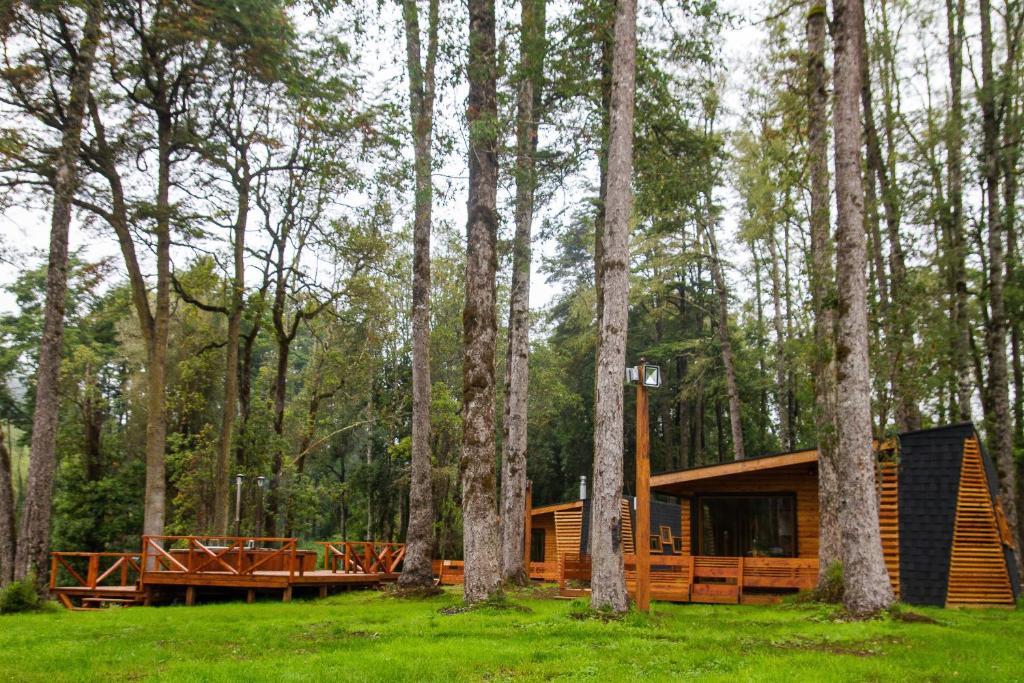 Zahrada ubytování Los Lingues Lodge