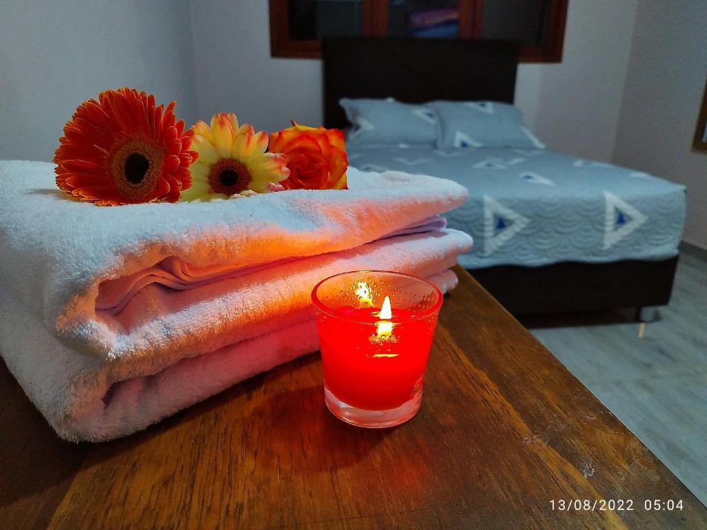 Postel nebo postele na pokoji v ubytování Casa CORAZON DE LEÓN AQP