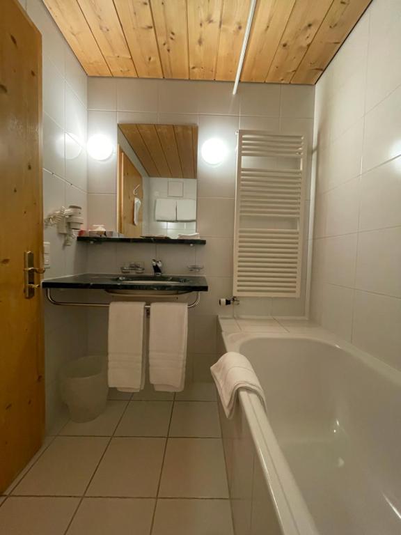 Koupelna v ubytování Hotel Solaria