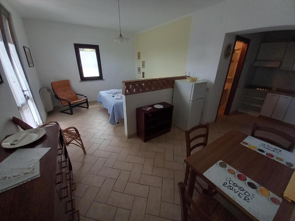 Posteľ alebo postele v izbe v ubytovaní Podere S.Giulia - casale S.Giulia