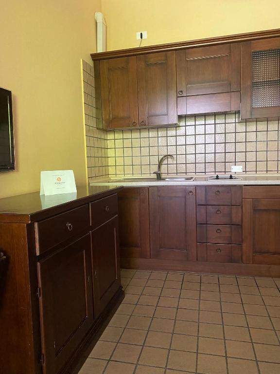 Kuchyň nebo kuchyňský kout v ubytování Albergo Etico Cesenatico