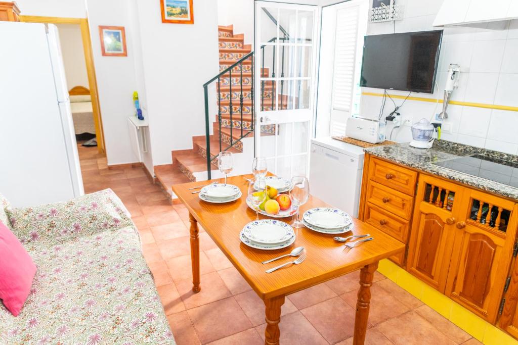 Kuchyň nebo kuchyňský kout v ubytování Casa Marinero - Patio Andaluz