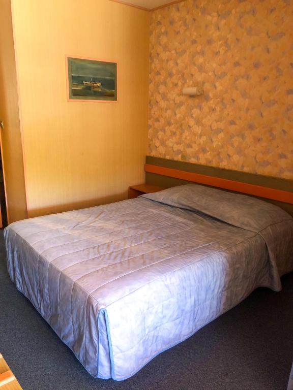 Postel nebo postele na pokoji v ubytování Logis Hotel Restaurant Mas de la Prairie