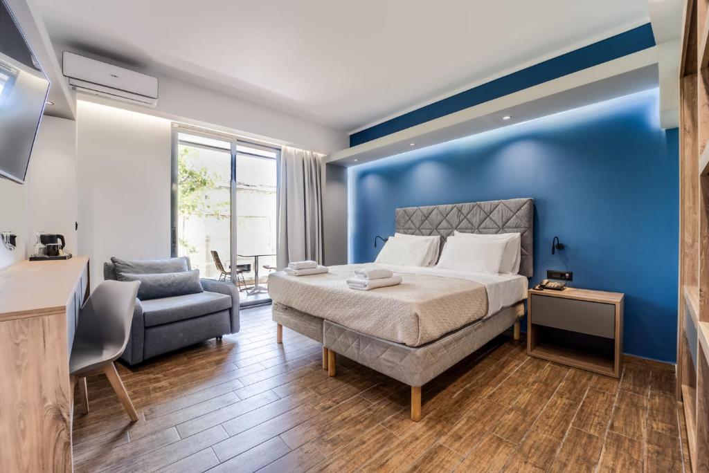 Postel nebo postele na pokoji v ubytování Island City Boutique Hotel