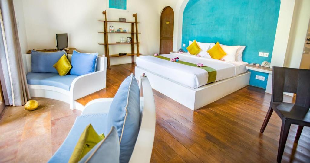 Postel nebo postele na pokoji v ubytování Navutu Dreams Resort & Wellness Retreat