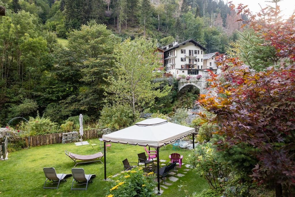 Zahrada ubytování Le Moulin Des Aravis