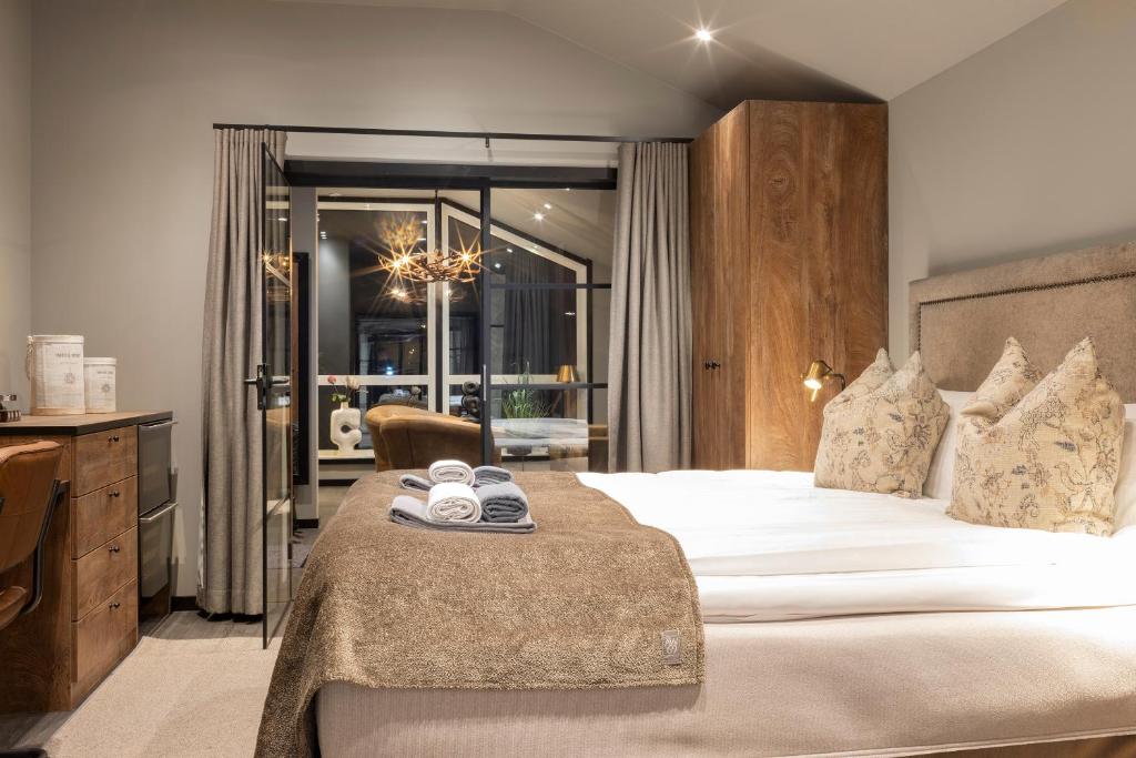 Кровать или кровати в номере Mountain Lodge