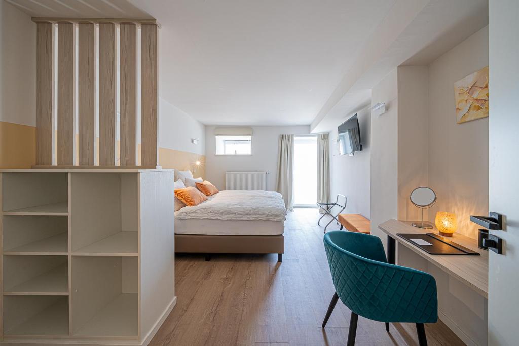 Postel nebo postele na pokoji v ubytování B&B - La Maison des Sottais