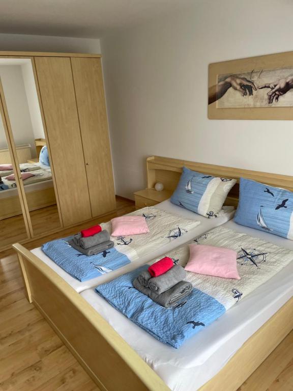 Postel nebo postele na pokoji v ubytování Pension Nordseebriese