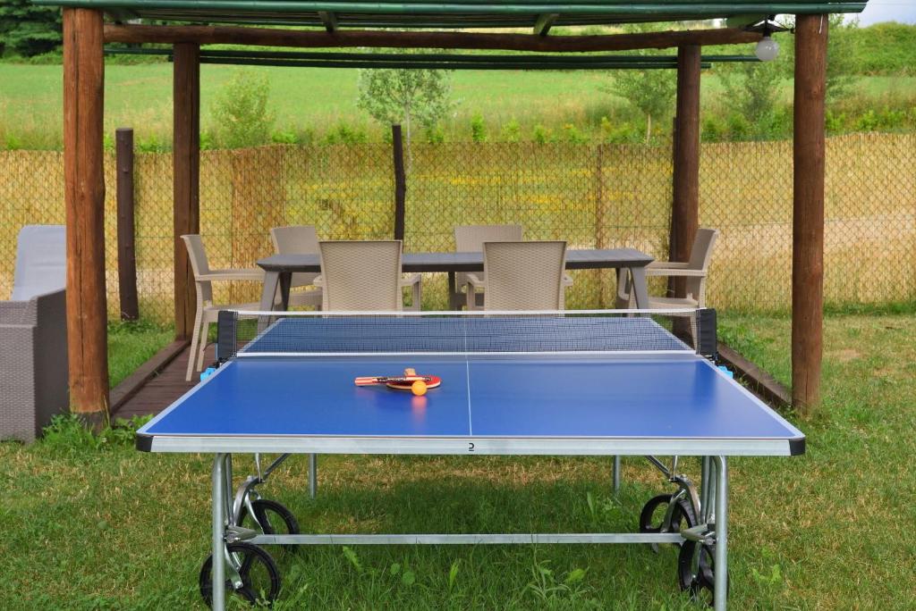 Stolní tenis v ubytování Il Fienile di Margherita nebo okolí