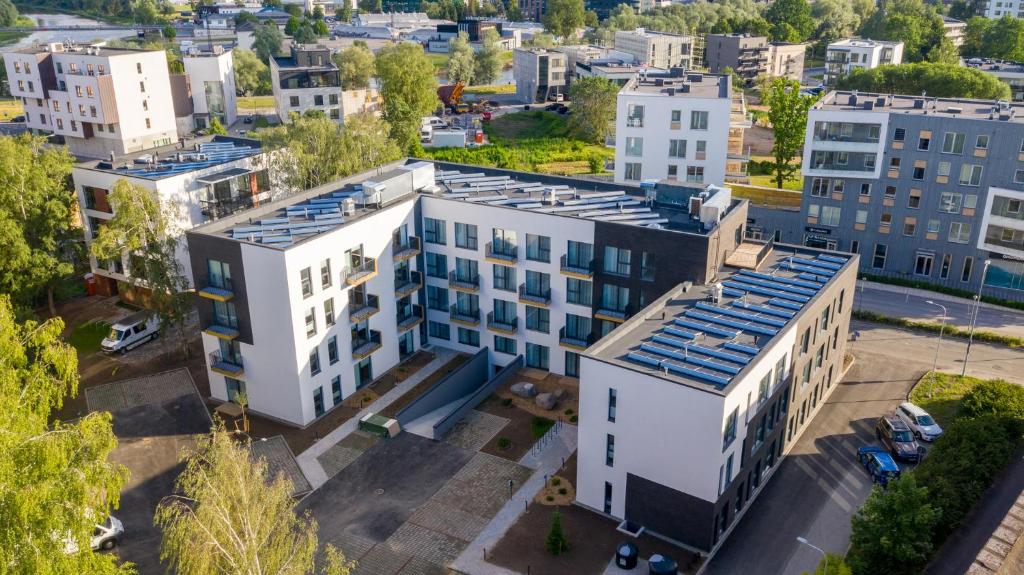 Budova, kde se aparthotel nachází