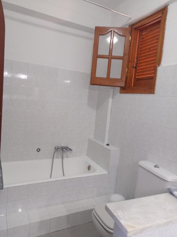 Koupelna v ubytování LITHERI-Studios&Apartment